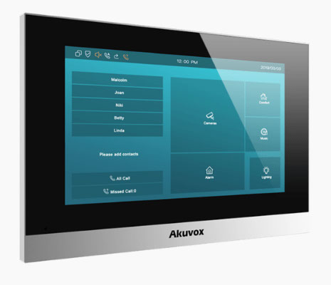 Monitor Linux Akuvox C313WB color plata